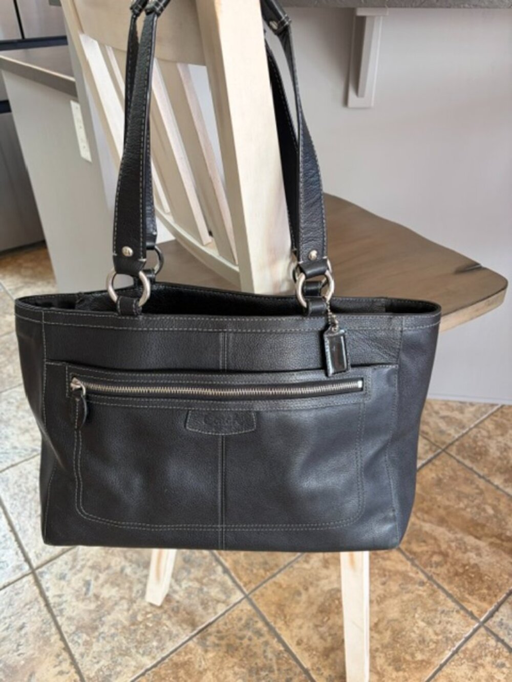 Coach Leather Carry All